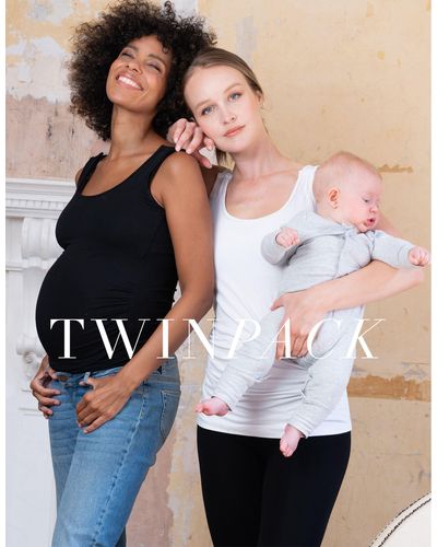 Seraphine Maternity & Nursing Tank Tops - Twin Pack - Multicolor
