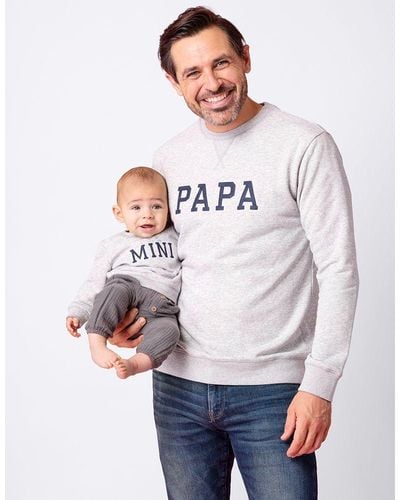 Seraphine Cotton Blend Papa & Mini Sweatshirts - Multicolor