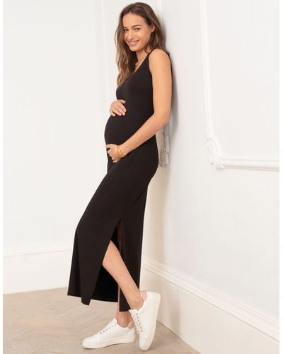 Seraphine Bodycon-style Maxi Sleeveless Maternity & Nursing Dress - Pink