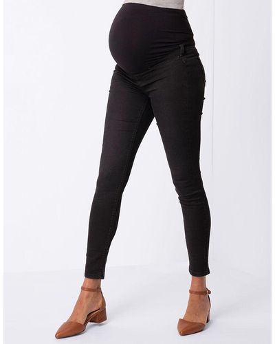 Seraphine Black Over Bump Super-skinny Maternity Jeans