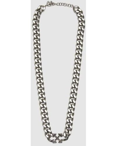 Off-White c/o Virgil Abloh Arrow Chained Necklace - Metallic