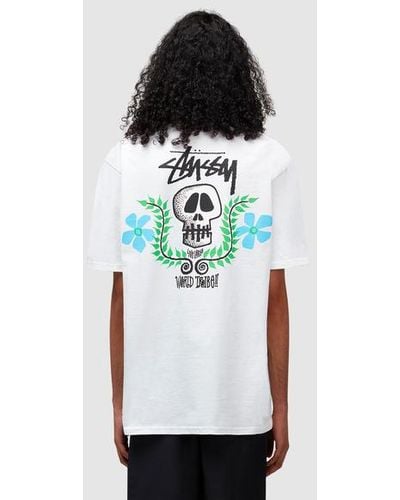 Stussy Skull Crest T-shirt - White