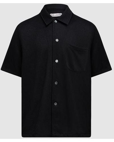 Our Legacy Short Sleeve Box Shirt - Black