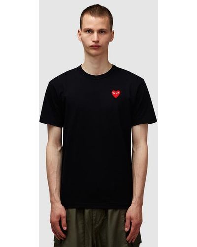 COMME DES GARÇONS PLAY Small Heart Chest Logo T-shirt - Black