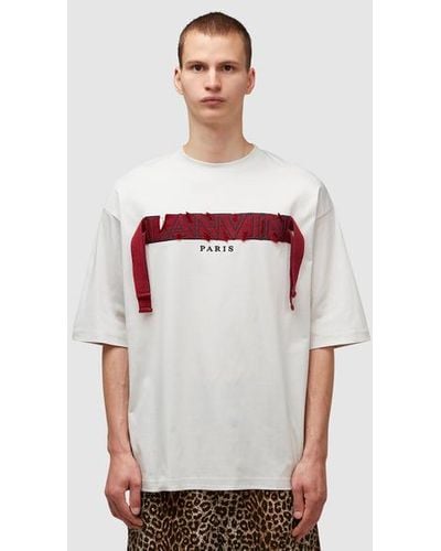 Lanvin Curb Embroidered T-shirt - White
