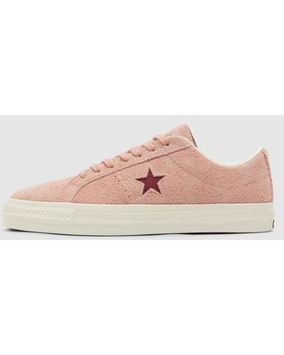 Converse One Star Pro Seude Sneaker - Pink
