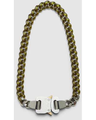 1017 ALYX 9SM Nylon And Metal Chain Necklace - Green
