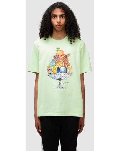 Casablancabrand Celestial Pyramid Printed T-shirt - Green