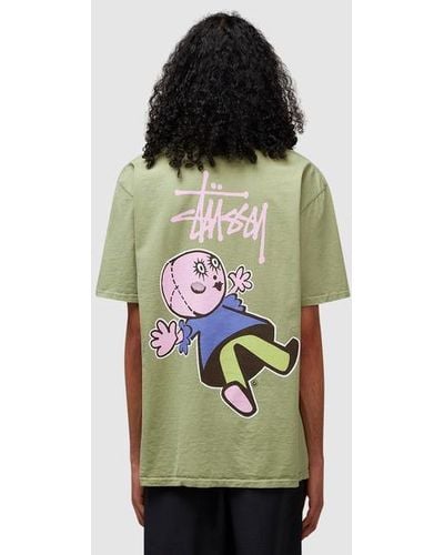 Stussy Dollie Pigmented Dyed T-shirt - Green