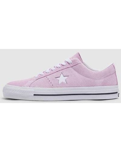Converse One Star Pro Suede Sneaker - Purple