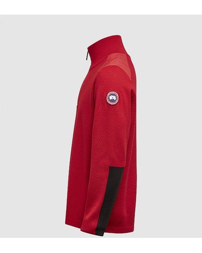 Canada Goose Stormont Quarter Zip Sweatshirt - Red