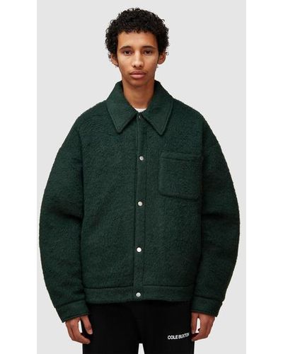 Cole Buxton Wool Overshirt - Green