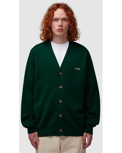 Drole de Monsieur Knitted Cardigan - Green