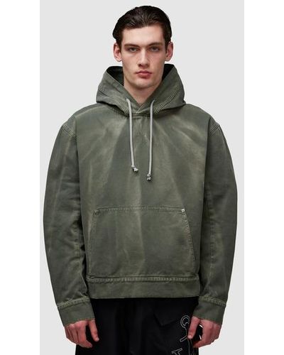 JW Anderson Denim Hoodie - Green