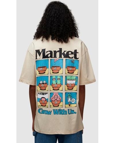 Market Grow With Us T-shirt - Black