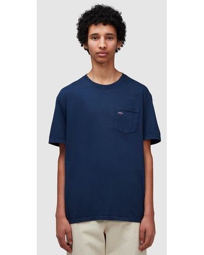 Noah Core Logo Pocket T-shirt - Blue