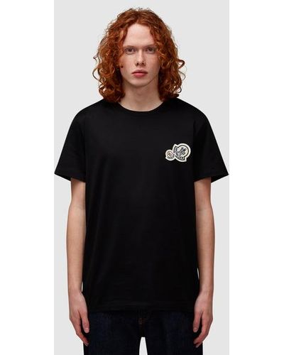 Moncler Double Badge T-shirt - Black