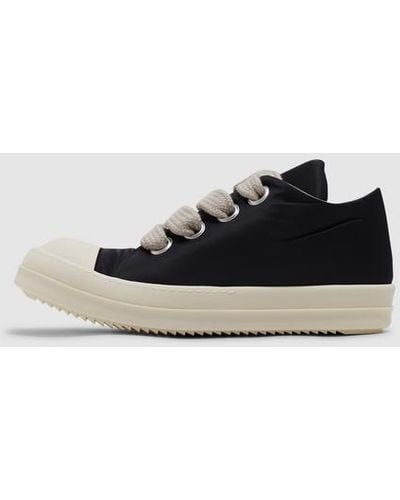 Rick Owens Jumbo Lace Puffer Low Trainer - Black