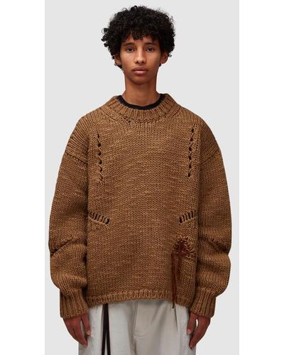 Roa Winter Hand Made Polo Knit - Brown