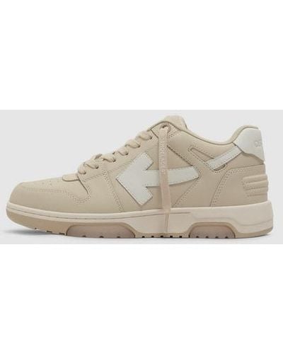 Off-White c/o Virgil Abloh Out Of Office Leather Sneaker - Natural