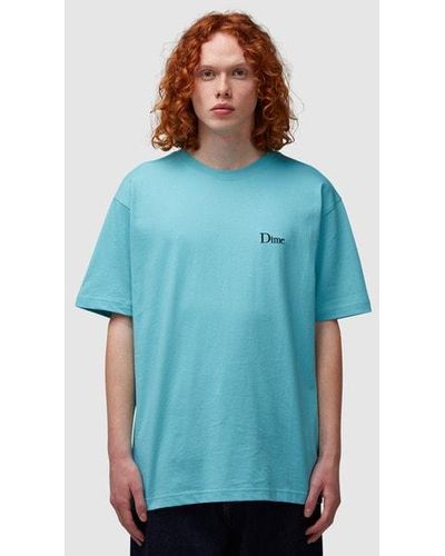 Dime Classic Small Logo T-shirt - Blue