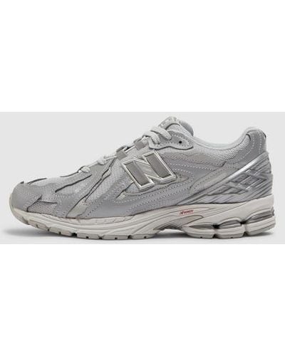 New Balance Low 1906d Silver Leather Sneaker - Gray