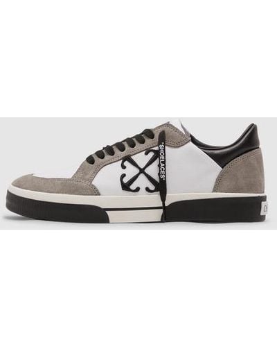 Off-White c/o Virgil Abloh Low Vulc Suede Canvas Sneaker - White