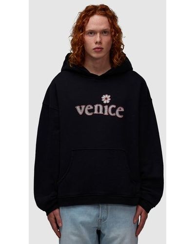 ERL Venice Patch Hoodie - Black