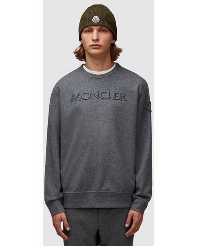 Moncler Text Logo Sweatshirt - Grey