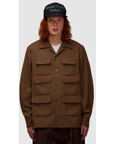 South2 West8 6 Pocket Classic Shirt - Brown