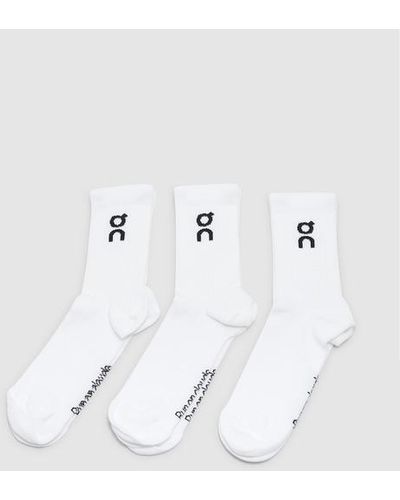 On Shoes 3-pack Logo Sock - White