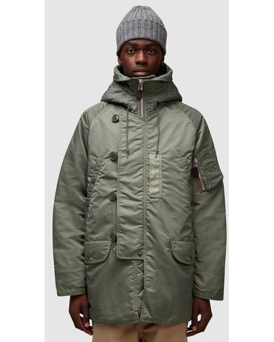 Beams Plus Mil Type N-3b Down Jacket - Green