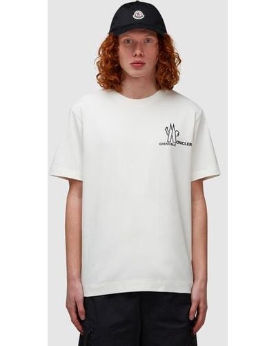 Moncler Grenoble Tri Logo T-shirt - White