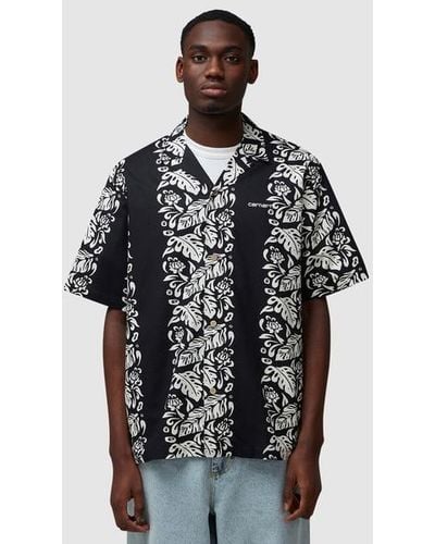 Carhartt Floral Short Sleeve Shirt - Black