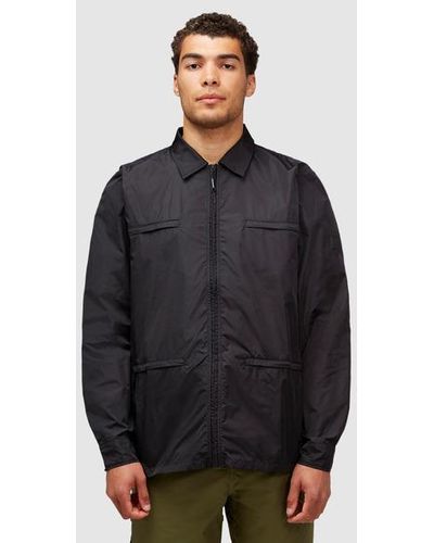 Rains Shirt Jacket - Black