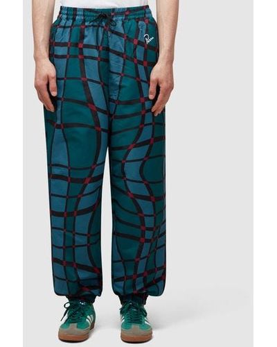 Parra Squared Waves Track Pant - Green