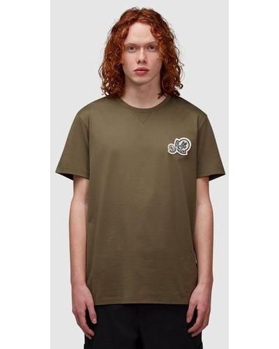Moncler Double Badge T-shirt - Brown