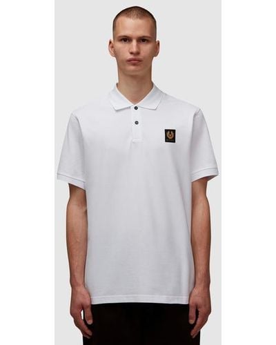 Belstaff Patch Polo Shirt - White