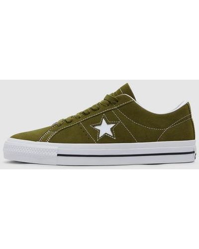 Converse One Star Pro Suede Trainer - Green