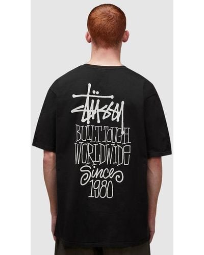 Stussy Built Tough Pigmented Dyed T-shirt - Black