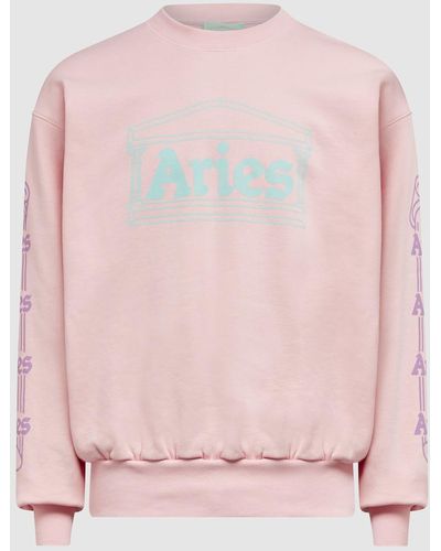 Aries Column Sweatshirt - Pink