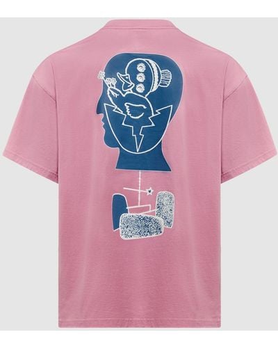 Brain Dead Understandable Enemies T-shirt - Pink