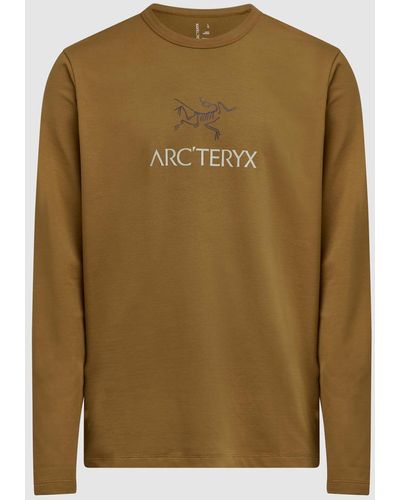 Arc'teryx Captive Arc'word Long Sleeve T-shirt - Brown