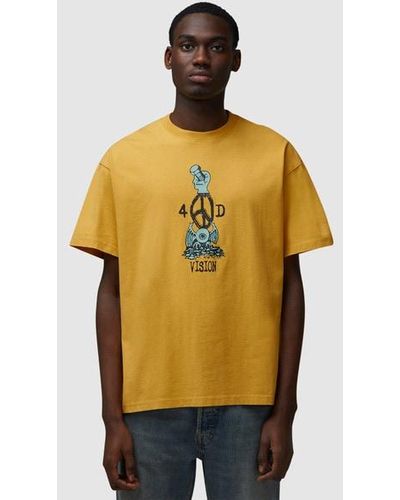 Brain Dead 4d Vision Totem T-shirt - Yellow