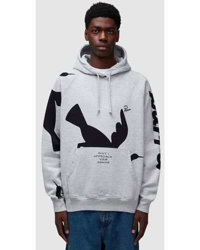 Parra Clipped Wings Hoodie - Gray