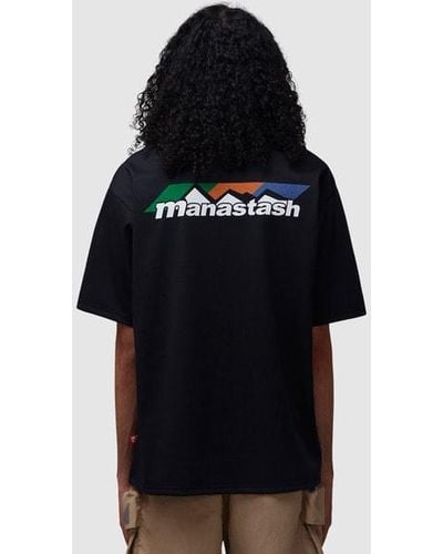 Manastash Poly Scheme Logo T-shirt - Black