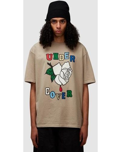 Undercover Rose T-shirt - Brown