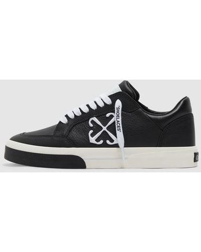Off-White c/o Virgil Abloh Low Vulc Leather Trainer - Black
