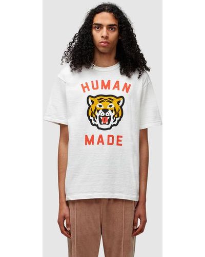 White Black Human Made T-shirts Men Women High Quality Short