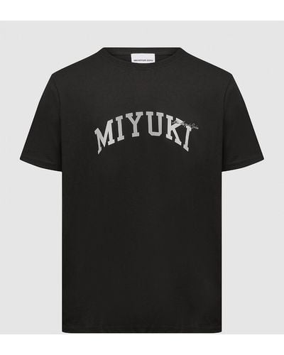 MKI Miyuki-Zoku College T-shirt - Black